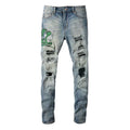 Leather Cobra Jeans