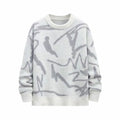 Abstract White Sweater