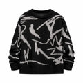 Abstract Black Sweater